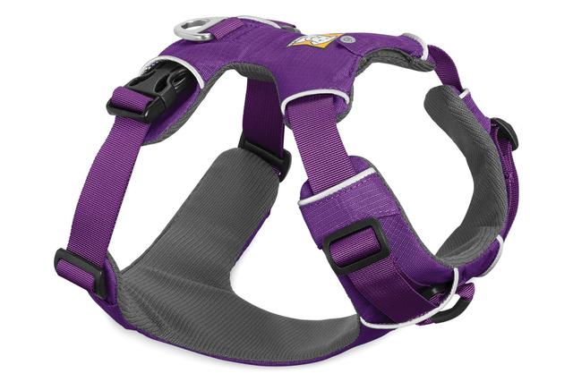 Ruffwear Front Range Harness ideal for everyday dog walking adjustable straps 2 different lead attachment points for walking or training and available in a range of colours and sizes matching collars and leads also available