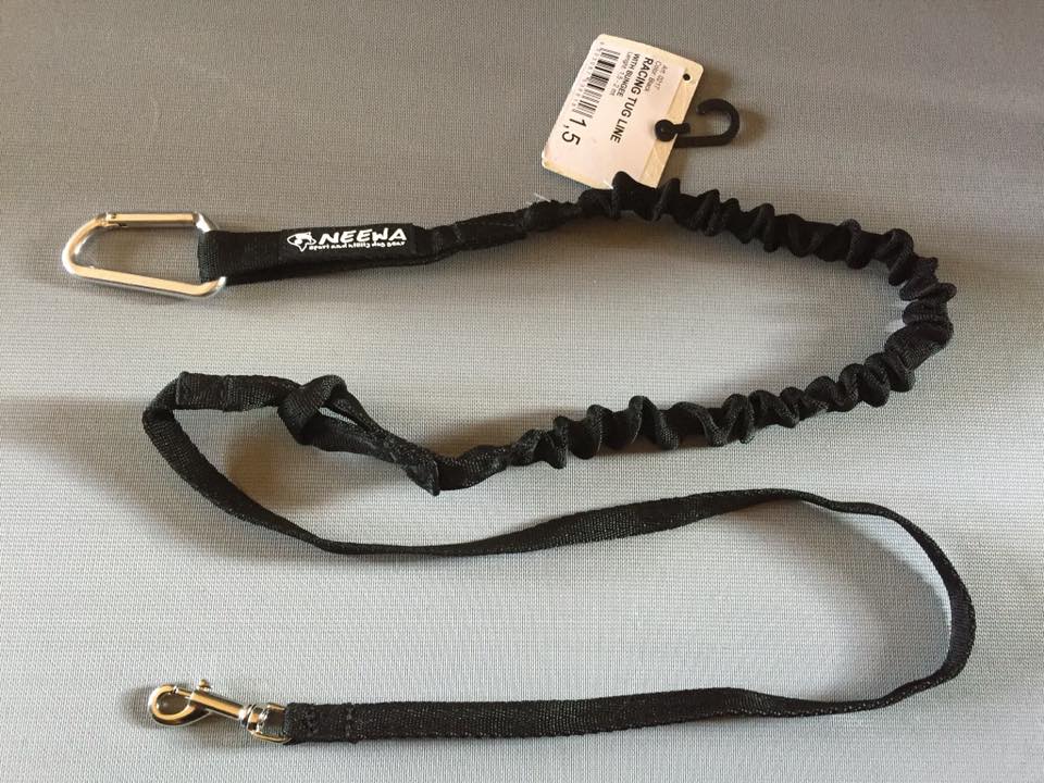 Neewa Bungee Line (One or two dog) for canicross and bikejoring including a clip and carabiner at either end